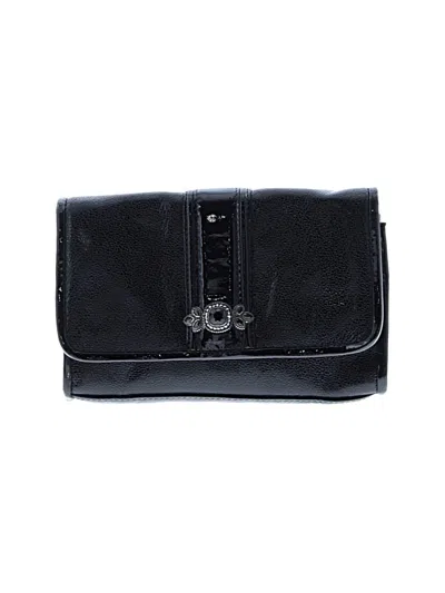 Pre-owned Brighton Leather Crossbody Bag In Black