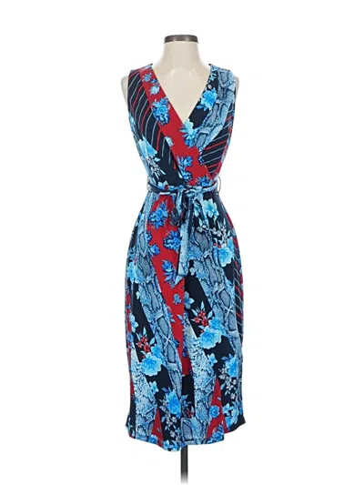Pre-owned Inc International Concepts Cocktail Dress In Blue