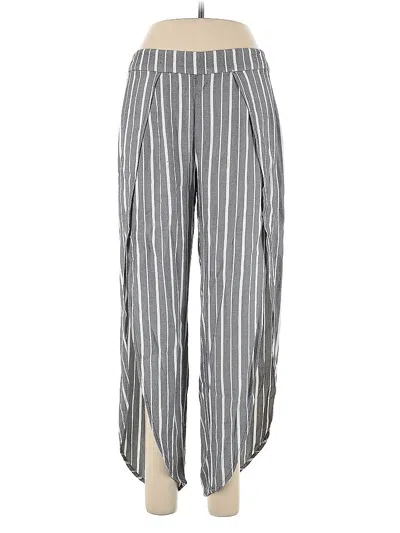 Pre-owned Free People Casual Pants In Gray