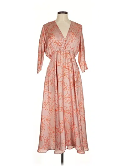 Pre-owned Assorted Brands Casual Dress In Orange