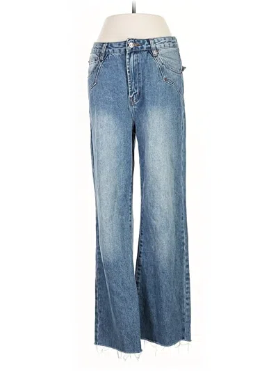 Pre-owned Avec Les Filles Jeans In Blue