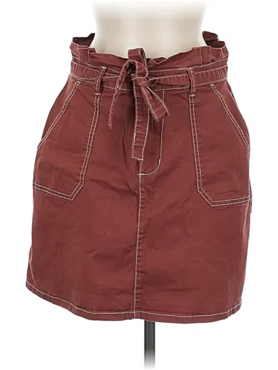 Pre-owned Cotton On Casual Skirt In Burgundy