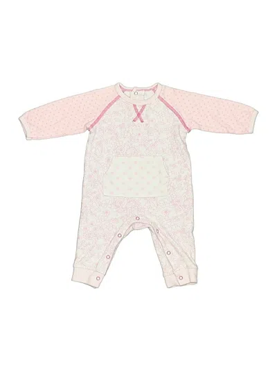 Pre-owned Rene Rofe Babies' Long Sleeve Onesie In Pink