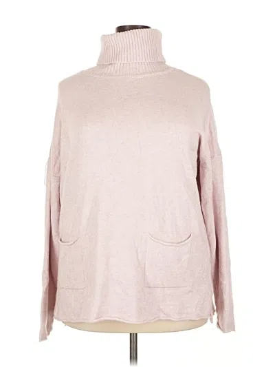 Pre-owned Style & Co Turtleneck Sweater In Pink