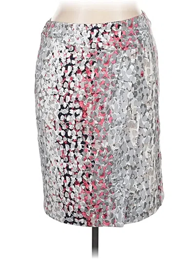 Pre-owned Ellen Tracy Casual Skirt In Silver