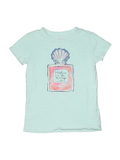 Pre-owned Crewcuts Kids' Short Sleeve T-shirt In Blue