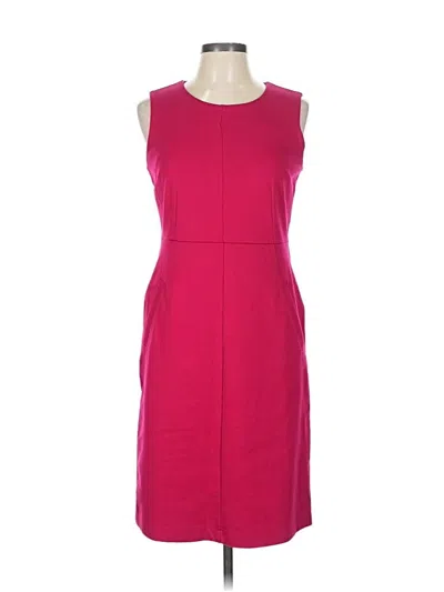Pre-owned Lands' End Cocktail Dress In Burgundy