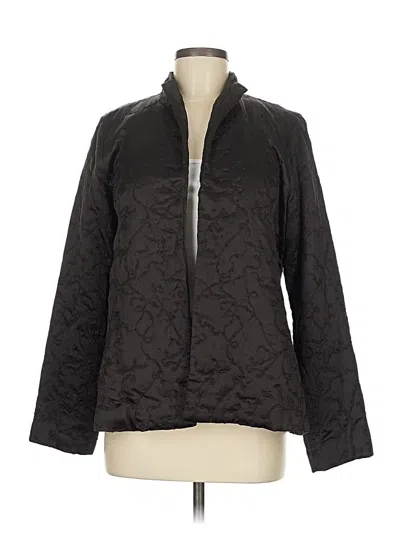 Pre-owned Eileen Fisher Jacket In Black