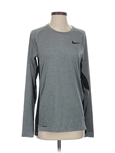 Pre-owned Nike Long Sleeve T-shirt In Gray