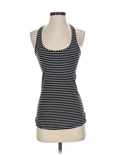 Pre-owned Lululemon Athletica Tank Top Black Halter Neckline Tops