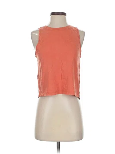 Pre-owned Athleta Sleeveless T-shirt In Orange