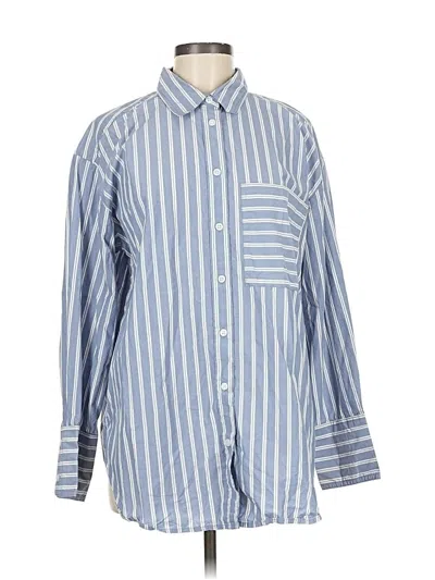 Pre-owned Banana Republic Long Sleeve Button Down Shirt In Blue