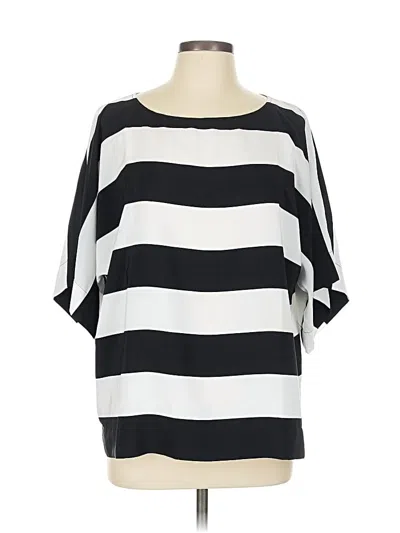 Pre-owned Chico's 3/4 Sleeve Blouse In Black