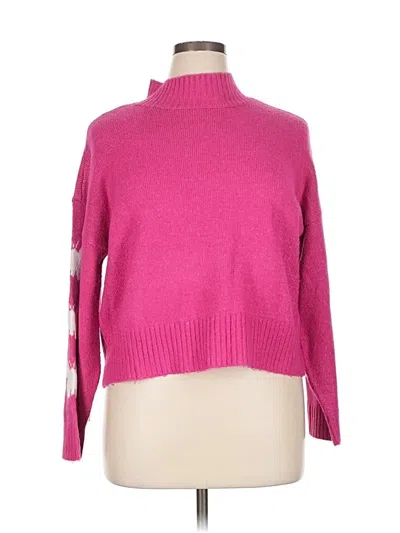 Pre-owned Ultra Flirt Turtleneck Sweater In Pink