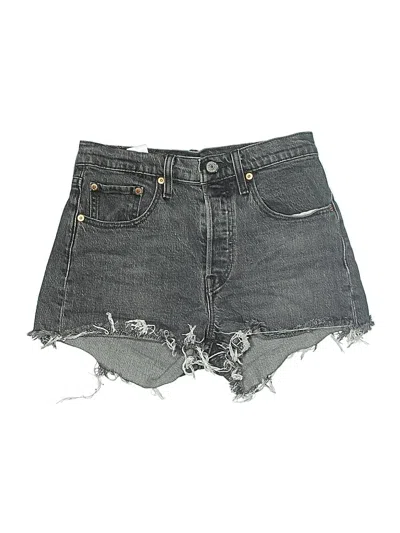 Pre-owned Levi's Denim Shorts In Gray