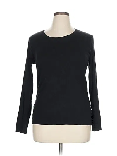 Pre-owned Uniqlo Long Sleeve T-shirt In Black