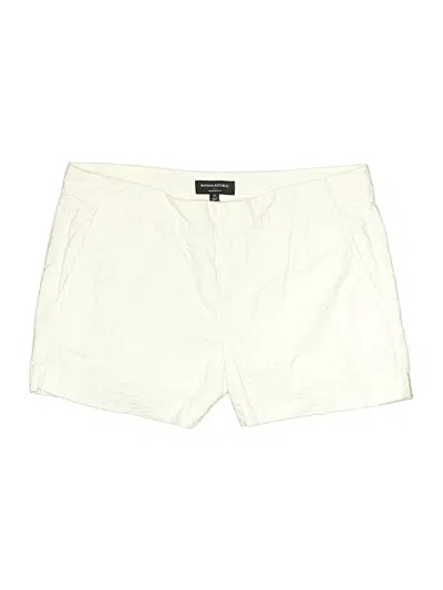 Pre-owned Banana Republic Factory Store Khaki Shorts In White