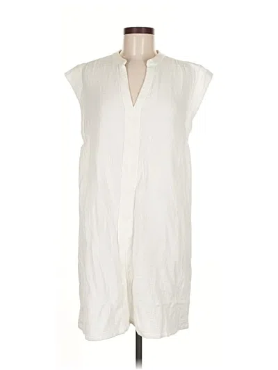 Pre-owned Faherty Casual Dress In White