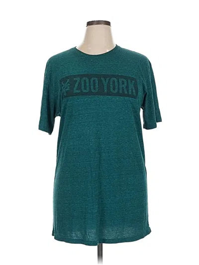 Pre-owned Zoo York Short Sleeve T-shirt In Blue
