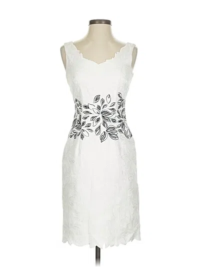 Pre-owned Antonio Melani Cocktail Dress In White