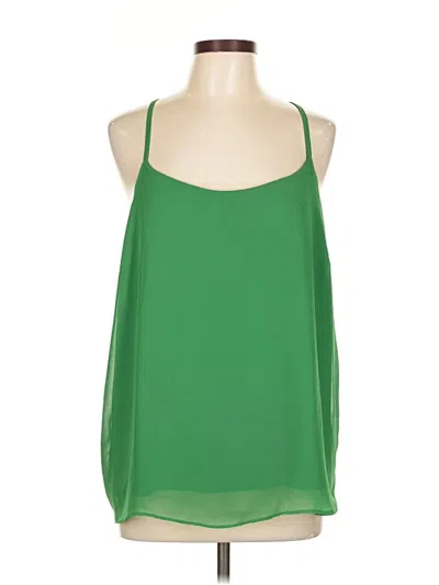 Pre-owned New York And Company Sleeveless Blouse In Green
