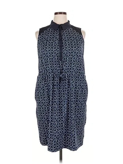 Pre-owned T By Talbots Casual Dress In Blue