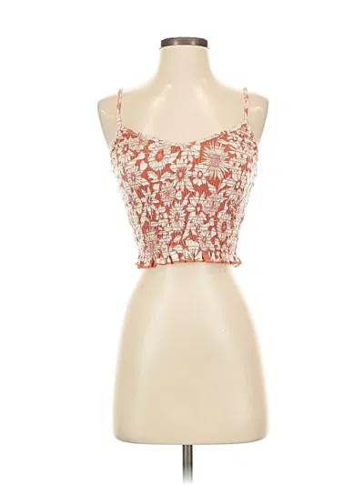 Pre-owned American Eagle Outfitters Tank Top Red Strapless Neckline Tops