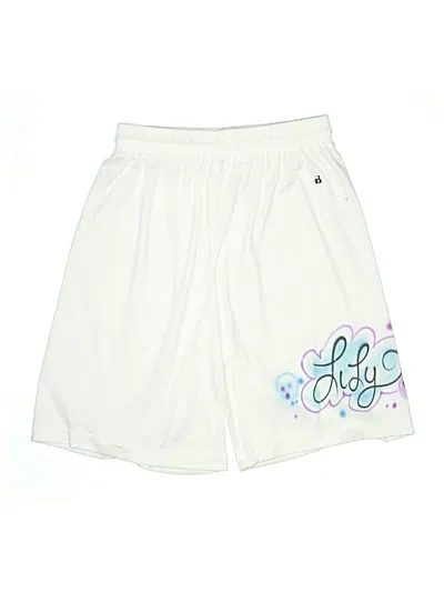 Pre-owned Badger Sport Athletic Shorts In White