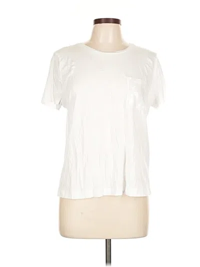 Pre-owned Dkny Short Sleeve T-shirt In White