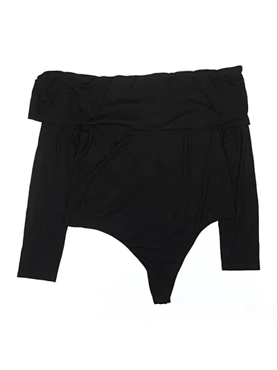 Pre-owned Afrm Bodysuit In Black