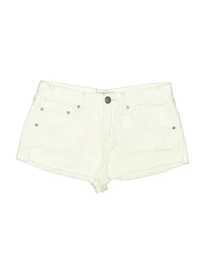Pre-owned Free People Denim Shorts In Green