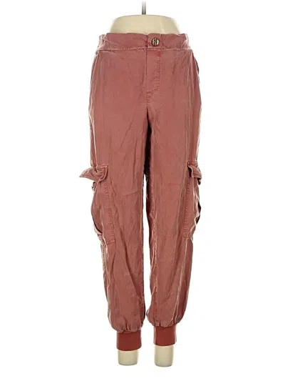 Pre-owned Amadi Cargo Pants In Burgundy