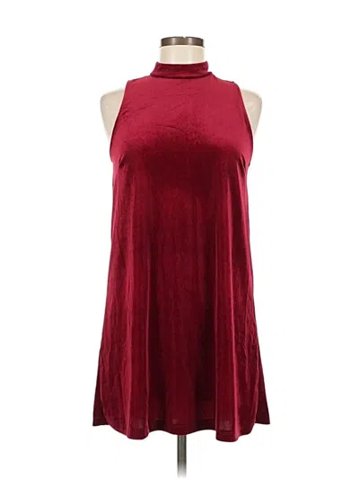 Pre-owned Forever 21 Casual Dress In Burgundy