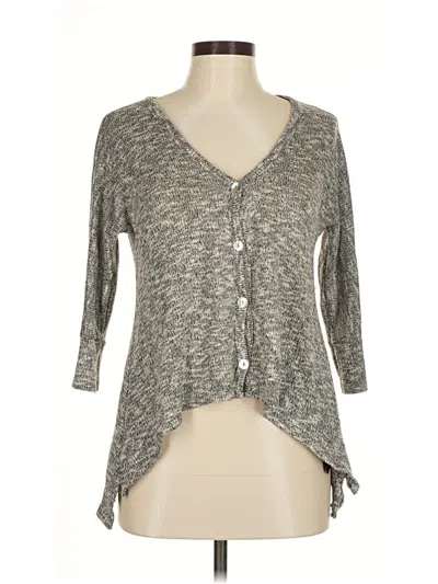 Pre-owned Forever 21 Cardigan Sweater In Gray