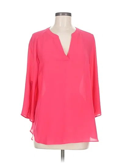 Pre-owned Chaus 3/4 Sleeve Blouse In Pink