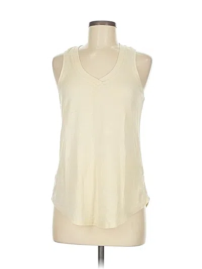 Pre-owned Pj Salvage Tank Top Ivory Halter Neckline Tops In White