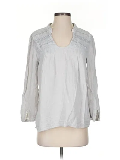Pre-owned Michael Stars 3/4 Sleeve Blouse In Gray