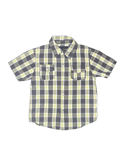 Pre-owned Hurley Kids'  Short Sleeve Button Down Shirt In Yellow
