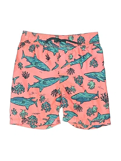 Pre-owned Gap Kids' Board Shorts In Pink