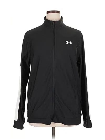 Pre-owned Under Armour Zip Up Hoodie In Black