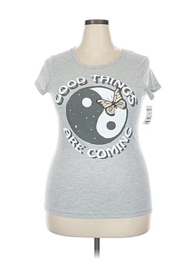 Wound Up Short Sleeve T-shirt In Silver