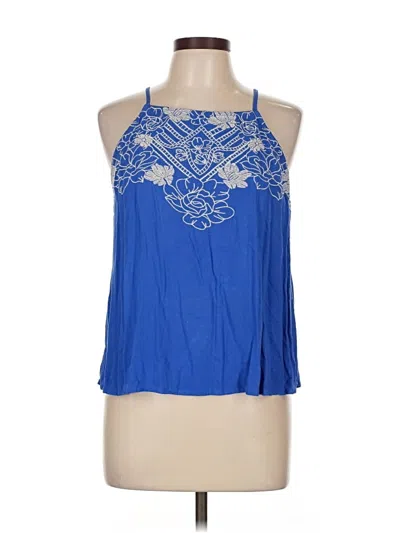 Pre-owned Love On A Hanger Sleeveless Blouse In Blue
