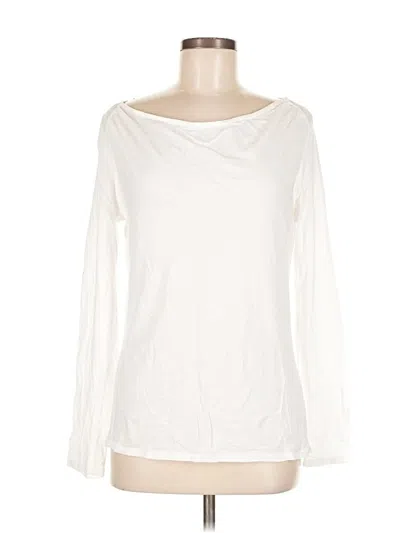 Pre-owned Gap Long Sleeve T-shirt In White