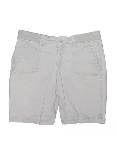 Pre-owned Gloria Vanderbilt Khaki Shorts In Gray
