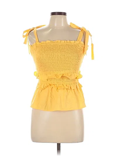 Le Lis Sleeveless Blouse In Yellow
