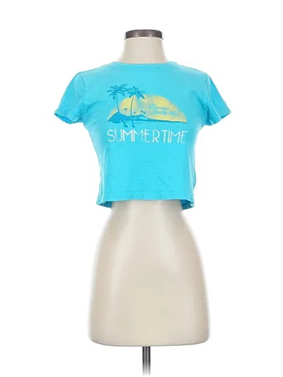 Pre-owned Aerie Short Sleeve T-shirt In Blue