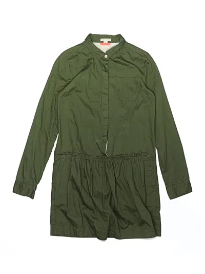 Pre-owned Crewcuts Kids' Dress In Green