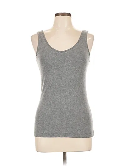 Pre-owned Felina Tank Top Gray Strapless Neckline Tops