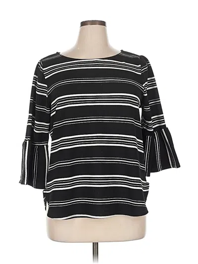 Pre-owned Green Envelope 3/4 Sleeve T-shirt In Black