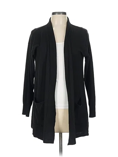 Pre-owned Gloria Vanderbilt Cardigan Sweater In Black